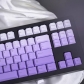 Gradient Purple Top / Side Legends 104+21 Full PBT Dye Sublimation Keycaps Set for Cherry MX Mechanical Gaming Keyboard